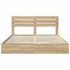 vidaXL Lit de Rangement Ch&ecirc;ne Sonoma 180 x 200 cm Bois d'ing&eacute;nierie
