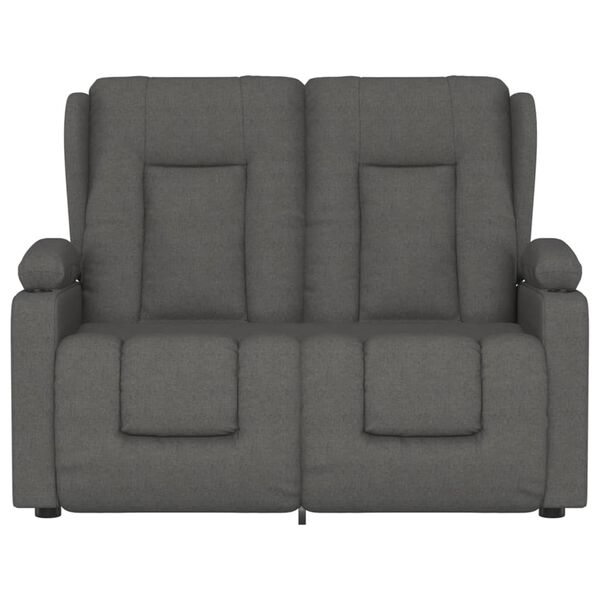 vidaXL Fauteuil de massage inclinable avec porte-gobelets 2 places