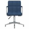 vidaXL Chaise pivotante de bureau Bleu Tissu