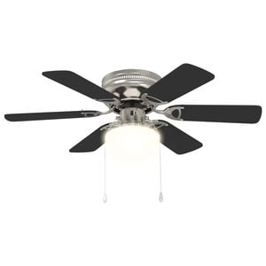 vidaXL Ventilateur de plafond avec lumi&egrave;re &Oslash; 82 cm Noir