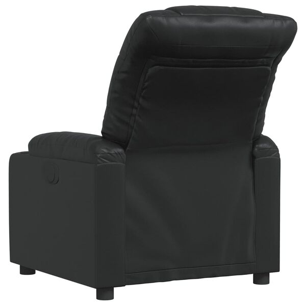 vidaXL Fauteuil inclinable Noir Similicuir