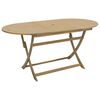 vidaXL Table pliable de jardin 160x85x75 cm bois d'acacia solide