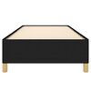 vidaXL Cadre de lit sans matelas noir 100x200 cm tissu