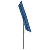 vidaXL Parasol de jardin avec mât en aluminium 2x1,5 m Bleu azuré