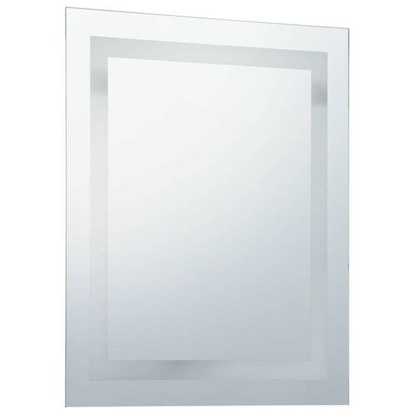 vidaXL Miroir &agrave; LED pour salle de bains et capteur tactile 60x80 cm