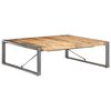 vidaXL Table basse 120x120x40 cm Bois de manguier brut