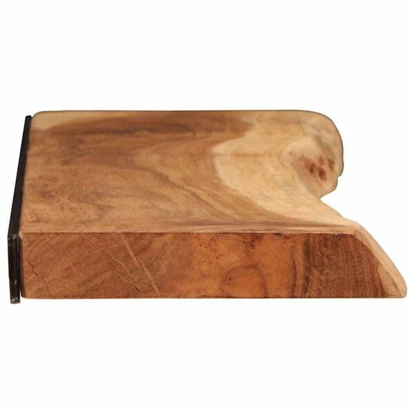 vidaXL &Eacute;tag&egrave;res murales 2 pcs 100x20x3,5 cm bois massif d'acacia
