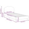vidaXL Cadre de lit pour enfants avec tête de lit Gris clair