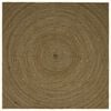 vidaXL Tapis de zone Noir 200 x 200 cm Jute