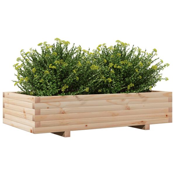 vidaXL Jardinière 110x60x26,5 cm bois de pin massif