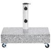 vidaXL Socle de parasol Gris clair 45x25x8,3 cm Granite