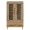 vidaXL Haut Armoire avec tiroir Ch&ecirc;ne artisanal 69,5 x 31 x 115 cm