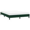 vidaXL Cadre de lit sans matelas vert fonc&eacute; 160x220 cm velours