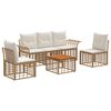 vidaXL Ensemble de canap&eacute;s d'ext&eacute;rieur 6 pc 5 place