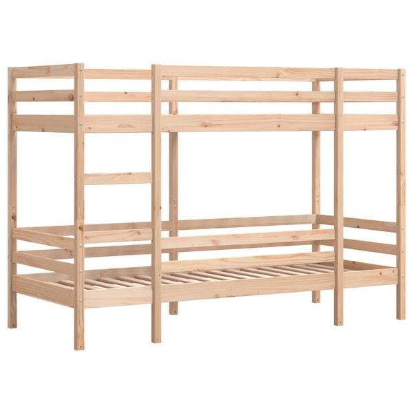 vidaXL Lit superpos&eacute; sans matelas 80x200 cm bois de pin massif