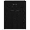 vidaXL Buffet avec tiroir Ch&ecirc;ne noir 60 x 30 x 75 cm Bois d'ing&eacute;nierie