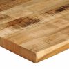 vidaXL Dessus de table bord vivant 40x40x3,8 cm bois de manguier brut
