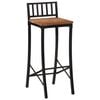 vidaXL Chaises de bar lot de 2 bois d'acacia massif