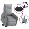 vidaXL Fauteuil de massage inclinable Gris clair Tissu