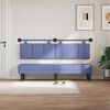 vidaXL T&ecirc;te de lit suspendue Ray&eacute; Bleu denim 170 x 55 x 5 cm tissu