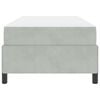 vidaXL Cadre de lit avec matelas Gris clair 90 x 200 cm tissu