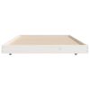 vidaXL Cadre de lit sans matelas blanc 75x190 cm bois de pin massif