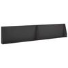 vidaXL Mur de sout&egrave;nement 2 pc 100 x 12 x 50 cm Acier Noir