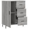 vidaXL Buffet sonoma gris 69,5x34x90 cm bois d'ing&eacute;nierie