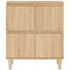 vidaXL Buffets 2 pcs chêne sonoma 60x35x70 cm bois d'ingénierie