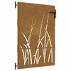 vidaXL Portail de jardin 85x150 cm acier corten conception d'herbe