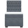 vidaXL Sommier &agrave; lattes de lit et matelas Gris fonc&eacute; 90x190 cm Velours