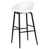 vidaXL Ensemble de bar 7 pcs Noir et blanc