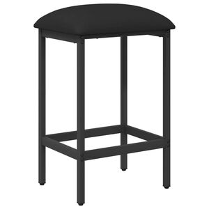 vidaXL Tabouret de bar Noir 40 x 32 x 74 cm Bois d'ing&eacute;nierie