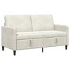 vidaXL Sofa avec rangement Cr&egrave;me 152 x 78 x 87 cm Polyester