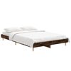 vidaXL Cadre de lit sans matelas chêne fumé 120x190 cm bois ingénierie