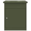 vidaXL Bo&icirc;te de d&eacute;p&ocirc;t de colis Vert olive 47,5 x 38 x 59 cm Acier