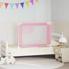 vidaXL Barri&egrave;re de s&eacute;curit&eacute; de lit d'enfant Rose 100x25 cm Tissu