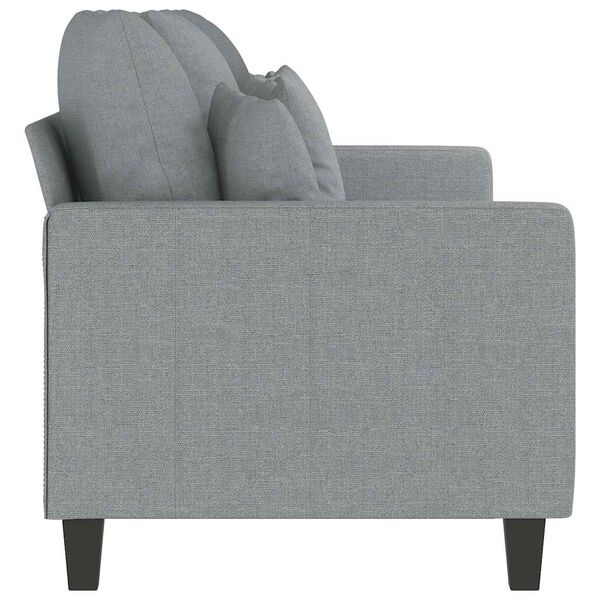 vidaXL Canap&eacute; &agrave; 3 places Gris clair 180 cm Tissu
