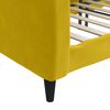 vidaXL Lit de repos sans matelas jaune 90x200 cm velours