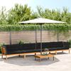 vidaXL Salon palette de jardin avec coussins 5pcs bois d'acacia massif