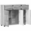 vidaXL Buffet Gris Sonoma 88,5 x 30,5 x 73 cm Bois d'ing&eacute;nierie