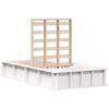 vidaXL Cadre de lit Blanc 80 x 200 cm Bois de pin massif