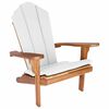 vidaXL Chaise Adirondack de jardin Naturel Bois de teck massif