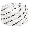 vidaXL Corde utilitaire polyvalente 16 mm 25 m Blanc Polyester