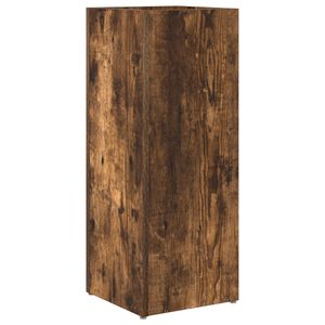vidaXL Porte-parapluie Ch&ecirc;ne fum&eacute; 25 x 24,5 x 64 cm Bois d'ing&eacute;nierie