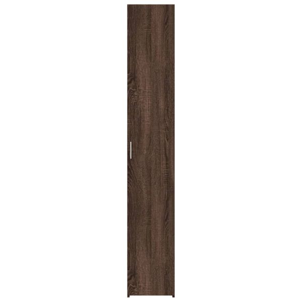 vidaXL Buffet haut chêne marron 30x42,5x185 cm bois d'ingénierie
