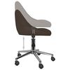 vidaXL Chaise pivotante de salle &agrave; manger Marron Similicuir