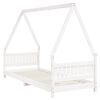vidaXL Cadre de lit pour enfants blanc 80x200 cm bois de pin massif