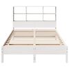 vidaXL Lit biblioth&egrave;que sans matelas blanc 120x190 cm bois pin massif
