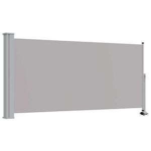 vidaXL Auvent lat&eacute;ral r&eacute;tractable de patio 120 x 300 cm Gris